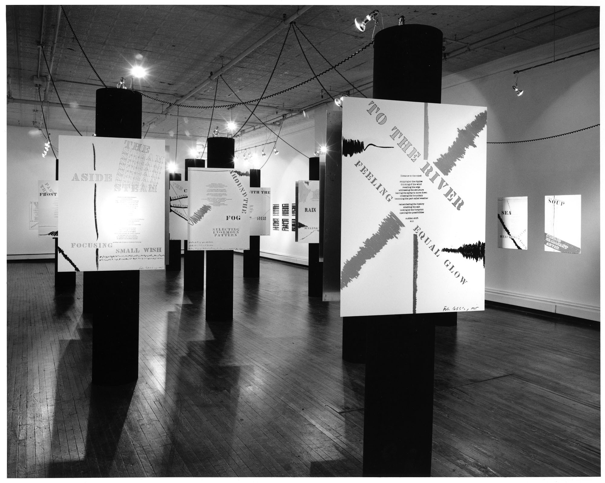 Schlossberg Installation of Deep See Poems 1985